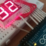 第8回 Arduinoで作る簡易百葉箱(その2)。電光掲示板（7セグメントLED）を使って数値を表示。