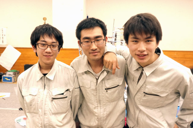 写真左より森田慧さん、中川航さん、笹村樹生さん